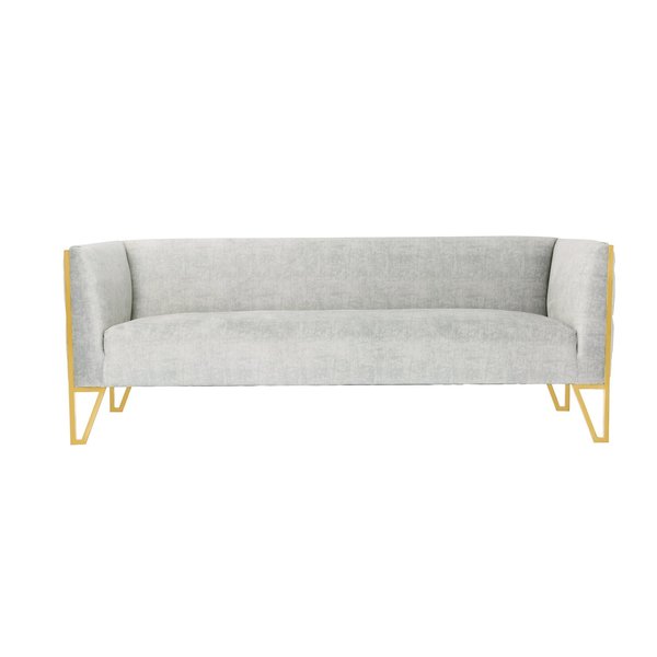 Manhattan Comfort Vector Sofa in Grey and Gold SF008-GY